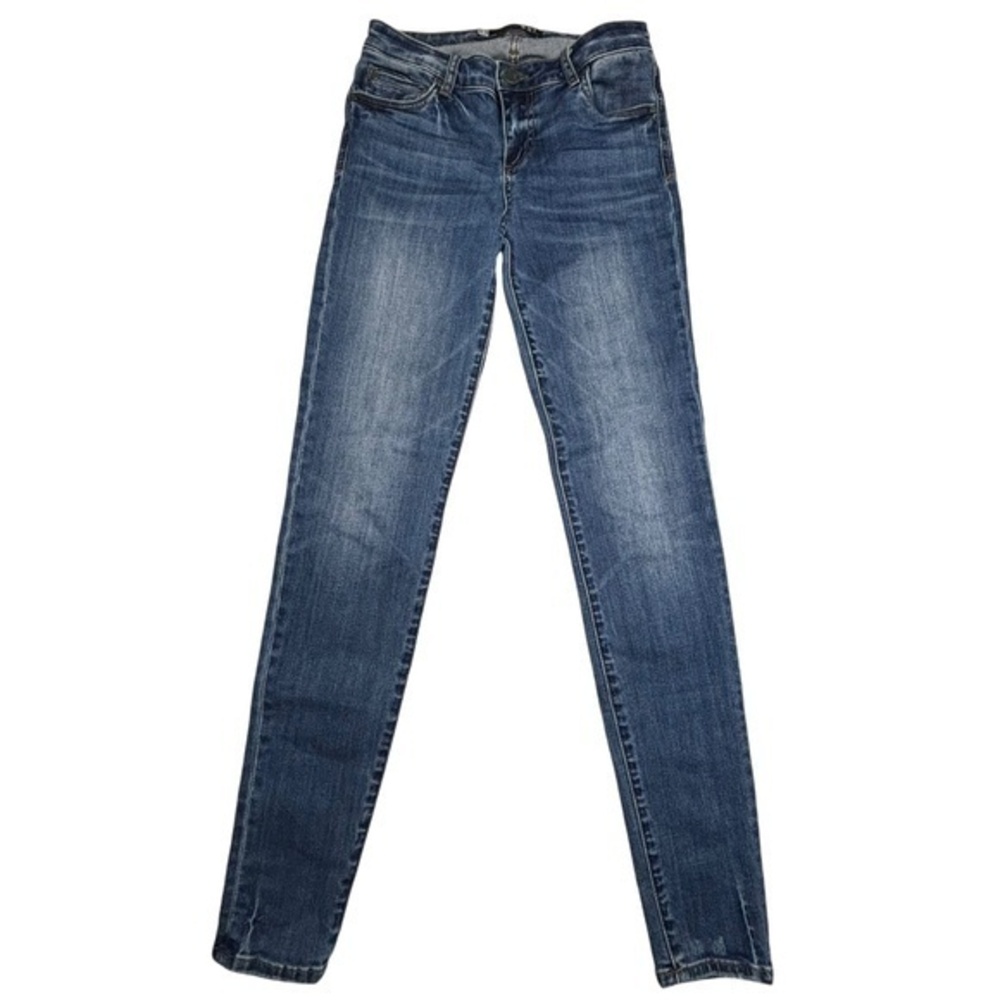 Kut from the Kloth MIA Jeans Toothpick Skinny Medium Dark Wash Denim Blue Size 0